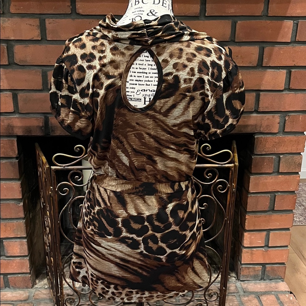 BCX Leopard Patterned Blouse - image 4